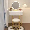 Tocador para espacios pequeños, estrecho, liquidación, dormitorio, lujo ligero nórdico, simple, mini, modelo nuevo, tocador de alta gama con gabinete de almacenamiento