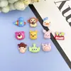 Brillo Fino Macarrón Corazón Torcido Corazón de Durazno Perlado Pinza para el Cabello Completa Materiales para Manualidades Accesorios de Resina Parche