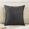 Almofada Decorativa para Sofá, Cor Sólida, Estilo Simples, Almofada para Cabeceira de Cama, Almofada de Sofá, Sala de Estar Resistente a Arranhões de Gato em Couro PU com Suporte Lombar, Atacado de Fábrica