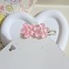 Pinza para el cabello suave de gelatina de flor de cerezo para mujer, dulce, personalizada, para el lado delantero, flequillo lateral, accesorios para el cabello modernos que combinan con todo