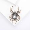 Pin de Disfraz de Halloween de Moda Transfronterizo Traje de Pines Pin de Cuello Personalizado Aleación Retro Diamante Cristal Araña Broche