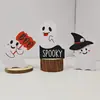 Venda Mais Cruzada da Amazon Halloween Personalizado Vasos de Flores para Casa Enfeites Festa de Feriado Criativo Branco Fantasma Fofo