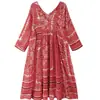 Ropa europea y americana para mujer transfronteriza, popular vestido midi estampado de moda en AliExpress