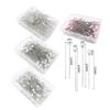 Aguja recta de Amazon para colocar flores en la ropa, aguja de perla blanca en forma de pera, aguja de cuentas rosa de 65 mm, aguja de diamante.
