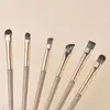 Conjunto de Pincéis de Maquiagem Banhados a Ouro com 15 Peças, Pincel para Detalhe dos Olhos, Pincel para Sombra, Pincel para Blush, Pincel Lâmina, Pincel Chama, Pincel Chama