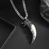 Popular Hip-Hop Hiphop Joyería Transfronteriza Europea y Americana Aleación Chapada en Oro Diamante Rey Corona de Rey Colgante Collar