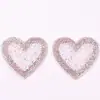 Parches de Pedrería en Forma de Corazón con Adhesivo Trasero para Accesorios de Ropa, Decoración de Zapatos, Bolsos y Sombreros al por Mayor