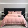 Juego de Ropa de Cama de Cuatro Piezas de Algodón de Fibra Larga de Gama Alta, Ropa de Cama de Lujo Ligero 100% Algodón Puro, Juego de Sábana y Funda Nórdica, Juego de 4 Piezas en Caja de Regalo