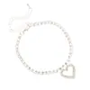 Decoração de pé de praia Novo Amor Europeu e Americano Moda Coração de Amor Corrente de Garra de Strass Tornozeleira Dupla Camada A008