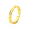 Cross-border Hot-selling Light Luxury Super Flash Gold Crushed Ice Ring Feminino Design de nicho de alta qualidade Explosões ao vivo Stacked Daisu Ring