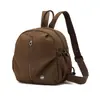 2026 Nuevo Mochila Casual Ligera de Nailon Doble Hombro Gran Capacidad Estudiante Mochila Escolar para Mujer Color Sólido Mochila de Viaje