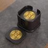 Posavasos de baquelita para tazas de té, soporte antiescaldaduras, tapete aislante térmico para oficina, posavasos para ceremonias de té Wufu, accesorios de juego de té de kung fu de alta calidad