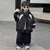 Chaqueta de primavera y otoño para niños 2026 nuevo estilo coreano cortavientos elegante para niños, top de moda para bebés niños en otoño