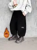 0265 Pantalones de Forro Polar para Niños Otoño e Invierno Estilo Nuevo Pana para Niños Pequeños Engrosados Pantalones de Invierno