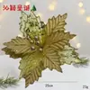 Arreglos Florales Navideños de Tela, Adornos Decorativos, Decoraciones Navideñas, Flores Huecas de Gasa, Flores Navideñas, Decoraciones Navideñas
