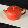 Rojo Cáscara de Naranja Bata Morada Arcilla Púrpura Tetera, Tetera Hanwa Pura Hecha a Mano, Tetera Fengming de Gran Capacidad, Tetera de Alto Nivel para Preparar Té B8