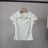 [Bizheng] 2026 Primavera/Verano Nuevo Estilo Coreano Elegante Fruncido en la Cintura Adelgazante Casual Versátil Camiseta de Manga Corta para Mujer 5769