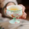 Fabricante Yunyang Deer Tour Xícara de Chá Xícara Mestra High-End Uso Pessoal Cerâmica Conjunto de Chá Gongfu Xícara de Chá Itens Domésticos Xícara de Chá