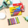 Conjunto de Lápis de Cor a Óleo Espessos para Estudantes 6 Cores 12 Cores Desenho Animado Fofo Crayon Infantil para Colorir Graffiti Pincel de Arte