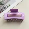 Pinza para el pelo de silicona suave transfronteriza de Amazon, Pinza de garra cuadrada de alta gama anti-caída de 10 cm, Venta al por mayor de accesorios para el cabello