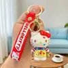 Nuevo Llavero de Gato Kt Serie Sanrio Rosa Lindo Gato Muñeco Colgante para Bolso Hellokitty