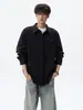 Estilo Old Money, diseño de remaches, camisa de manga larga para hombre, nueva colección otoño 2026, moderna y elegante, top casual holgado