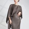 Top Capa de Diseño Irregular para Mujer, Jersey Holgado Único Chic Talla Grande, Ropa Nueva para Mujer