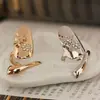 319-5 con el cambio de personalidad de la moda coreana Flor de Libélula Diamante Destello anillo de uña de diamante joyería al por mayor