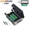 Adaptador DB15 sem solda, sem solda, de fileira dupla de 15 pinos, porta paralela, para equipamento de controle industrial, placa adaptadora, fêmea com parafuso