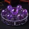 Fengchengxiang Venta al por mayor adornos de bola de amatista natural mineral en bruto cristal pulido arreglo de Siete Estrellas decoración del hogar regalos de inauguración