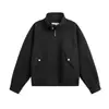 Roupas Masculinas Jiayiku 2025 Outono Novo Estilo Retro Americano Old Money Jaqueta de Lã Roupa de Trabalho Jaqueta Piloto para Homens