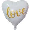 Balão de Filme de Alumínio em Forma de Coração de 18 Polegadas Novo EU TE AMO Balão de Amor Impresso para o Dia dos Namorados Ocidental Casamento
