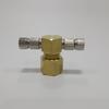 Unión de férula de cobre 9.52mm unión para tubo de cobre tipo férula de latón pulverización de alta presión textil eliminación de polvo refrigeración desinfección