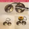 Campana de bronce hecha a mano nepalí, campana de seis caracteres para la luna llena, carillón de verano, campana de cobre, instrumento musical para el inframundo