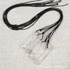 Suministro Directo de Fábrica Collar de Cristal Blanco Natural Colgante de Prisma Hexagonal Piedra Cruda Desmagnetización Joyería Energética Colgante de Cristal Venta al Por Mayor