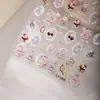 Nuevas Pegatinas para Uñas Delgadas y Duraderas de Encaje Retro con Conejito, Lindas de Dibujos Animados, Pegatinas Decorativas Impermeables para Uñas, DIY