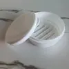 Caja de Jabón Sellada Portátil de Venta Caliente Transfronteriza para Viajes de Negocios y Viajes, Caja de Jabón Creativa para Spa con Tapa y Compartimentos, Caja de Jabón Redonda al por Mayor