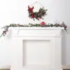 Nuevas Decoraciones Navideñas 2026, Guirnaldas Navideñas Simuladas, Colgantes para Puerta, Colgantes de Pared, Cejas Horizontales de Ratán, Decoraciones Festivas
