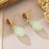 Nuevos aretes de borla chinos flor aretes marea nacional alto sentido 925 verano combinan con todo nuevos 2024 aretes al por mayor