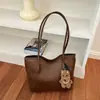 Nova bolsa de axila de alta qualidade para o início do outono de 2026, bolsa de ombro simples de grande capacidade, bolsa tote para o dia a dia, bolsas femininas no atacado