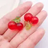 Resina DIY Simulación Resina Tridimensional Con Colgante Cereza Manzana Frutas Adornos Accesorios Llavero Colgante Paquete de Materiales