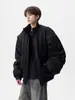 Chaqueta bomber transfronteriza para hombre, nuevo modelo primavera y otoño 2026, silueta estilo americano, chaqueta de béisbol tipo coach con cuello alto, abrigo casual