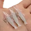 Isca Artificial Camarão para Pesca 4cm Atacado Isca Camarão Realista com Anzol e Cheiro de Peixe, Camarão Macio que Brilha no Escuro