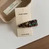 Design de Nicho Coreano Colorido Ponto Diamante Grampo de Cabelo para Cachorro Clipe Lateral para Franja Feminina Clipe Bico de Pato Grampo de Cabelo Acessório de Cabeça