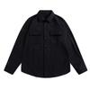 Camisa de manga larga de color liso para hombre, nueva camisa de comercio exterior de primavera y otoño de 2025, talla grande, informal, holgada