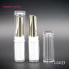 Moda dupla camada de plástico oblíquo batom tubo vazio tubo Lip Balm garrafa vazia concha pacote LG023 cosméticos sub-embalagem
