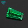 Huagang gema escada quadrado verde nano pedra pedra nua trapezoidal avó verde artificial diamante gema relógio jóias com pedra