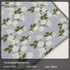 Tecido Jacquard Floral Mori azul claro flor pequena fresco primavera e outono vestido bolsas tecido jacquard tingido na massa