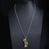 Collar transfronterizo de hip-hop, collar para hombre con estrella de seis puntas, accesorio de colgante exagerado moderno y a la moda, collar personalizado de aleación
