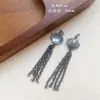 Acessórios de Prata Vintage Dança do Leão Paz e Alegria Pingente de Borla Pulseira Artesanal DIY Joias de Prata 925